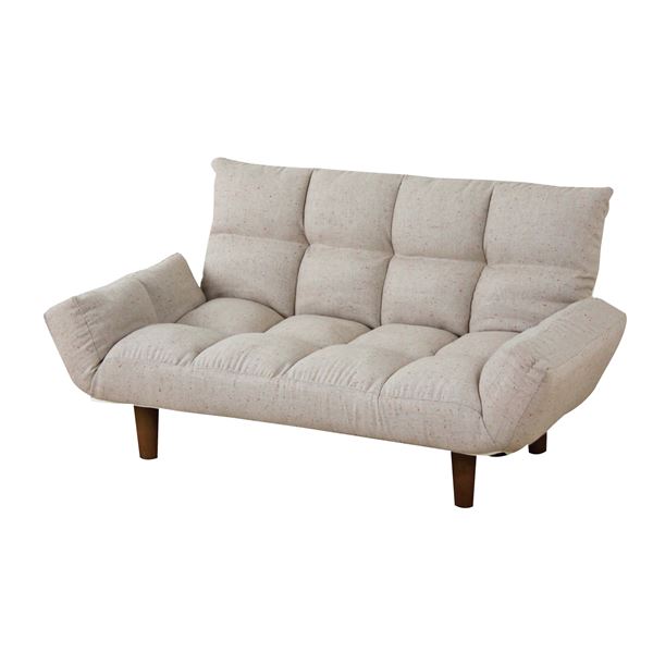 折りたたみカウチソファー 肘付き 〔Miner〕マイナ LSS-19BE ベージュ〔完成品〕の通販は