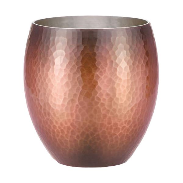 新光金属 純銅赤銅仕上げ 手打ち鎚目焼酎カップ(大) BR-007の通販は 13,541円