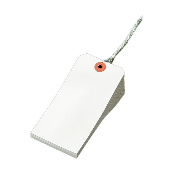 （まとめ）TANOSEE 再生紙荷札 2号(大)60×120mm 1箱(1000枚)〔×3セット〕 【北海道・沖縄・離島配送不可】