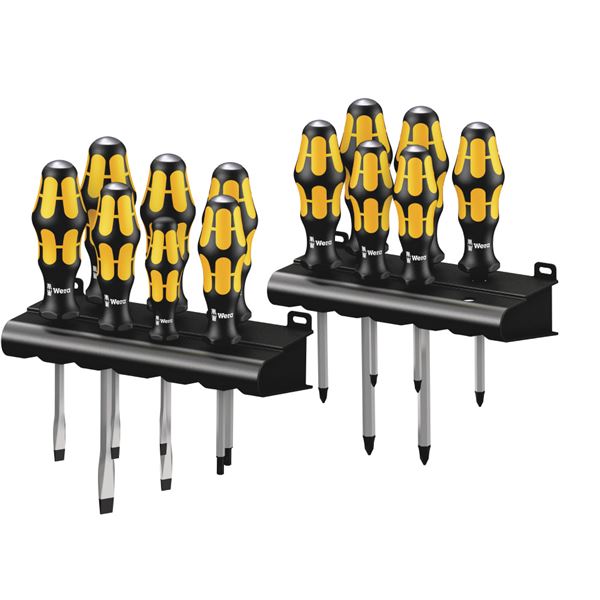 WERA ヴェラ 13本組 Kraftform ハンドル 貫通ドライバーセット ラック付 133285 工具 ツール DIY 作業工具 道具 【北海道・沖縄・離島配送不可】