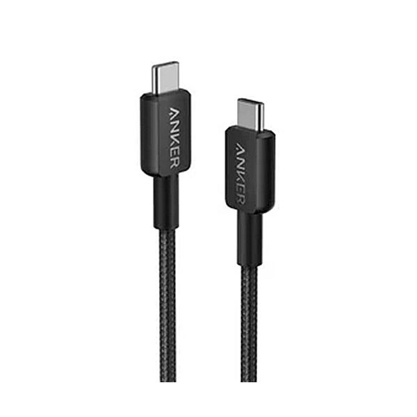 （まとめ） アンカージャパン ANKER 322 高耐久ナイロン USB-C＆USB-C ケーブル 1.8m ブラック A81F6N11 1本 〔×5セット〕 【北海道・沖縄・離島配送不可】