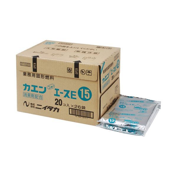 ニイタカ 固形燃料カエンニューエースE15 15g 1セット(520個:20個×26パック)の通販は