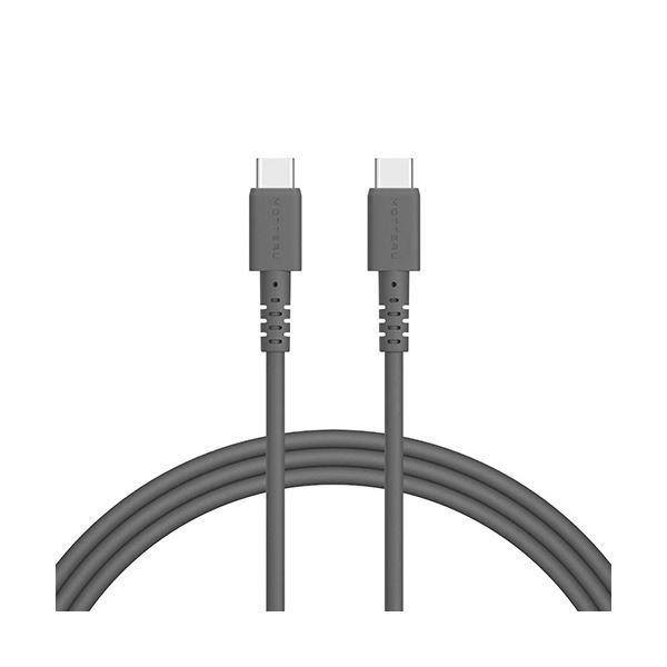 （まとめ） オウルテックMOTTERU C to C シリコンケーブル スモーキーブラック 2m MOT-SCBCCG200-BK 1本 〔×3セット〕の通販は 8,416円