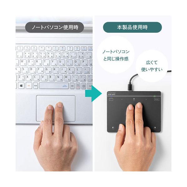 サンワサプライ 有線タッチパッド 6インチ スムーズな操作 MA-PY521GM 【北海道・沖縄・離島配送不可】