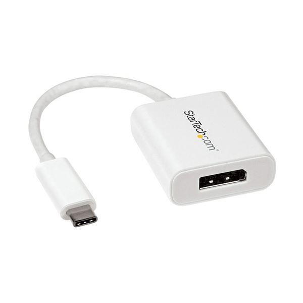 StarTech.com USB TypeC-DisplayPort 変換ディスプレイアダプタ 4K／60Hz対応 ホワイトCDP2DPW 1個 【北海道・沖縄・離島配送不可】の通販は 8,383円
