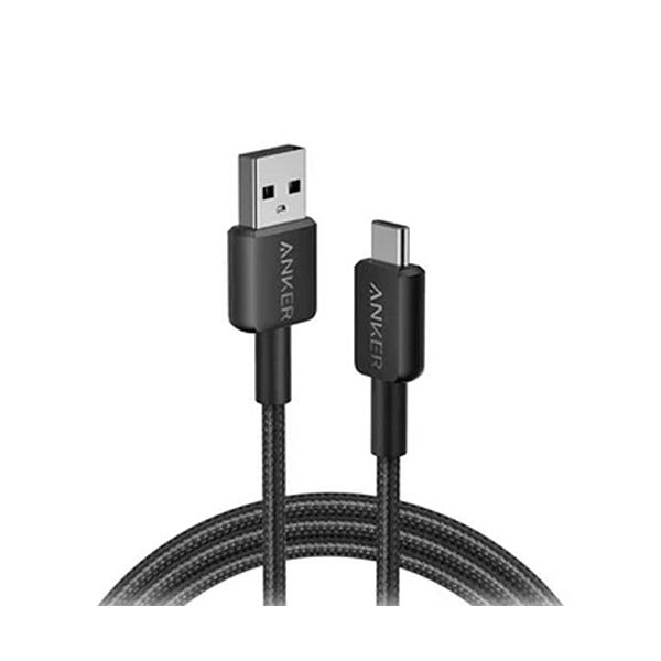 （まとめ） アンカージャパン ANKER 322 USB-C＆USB-A ケーブル（USB2.0対応） 1.8m ブラック A81H6N11 1本 〔×5セット〕 【北海道・沖縄・離島配送不可】