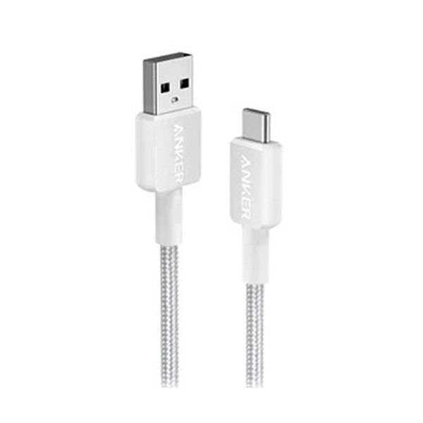 （まとめ） アンカージャパン ANKER 322 USB-C＆USB-A ケーブル（USB2.0対応） 0.9m ホワイト A81H5N21 1本 〔×5セット〕 【北海道・沖縄・離島配送不可】