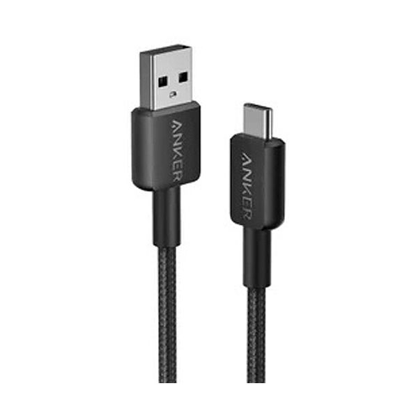 （まとめ） アンカージャパン ANKER 322 USB-C＆USB-A ケーブル（USB2.0対応） 0.9m ブラック A81H5N11 1本 〔×5セット〕 【北海道・沖縄・離島配送不可】