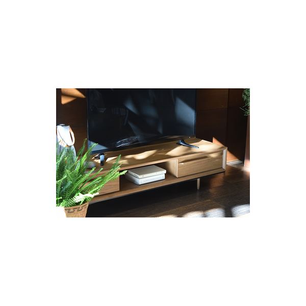 テレビ台 テレビボード 約幅150cm ナチュラル スチール 木製 脚付き 組立品 リビング ダイニング インテリア家具 【北海道・沖縄・離島配送不可】_2