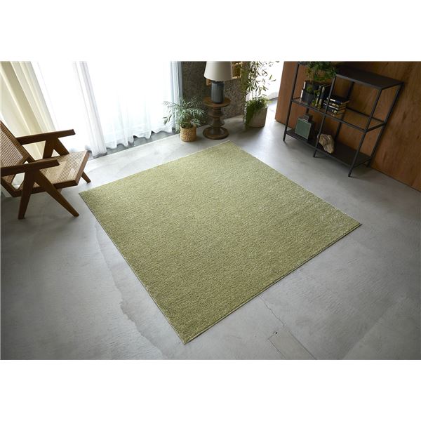 スミノエ 洗える ラグ ルフレ 約幅190×長さ190cm ライトブルー 日本製〔代引不可〕 スミノエ 洗える ラグ ルフレ 約幅190×長さ240cm ライトブルー 日本製代