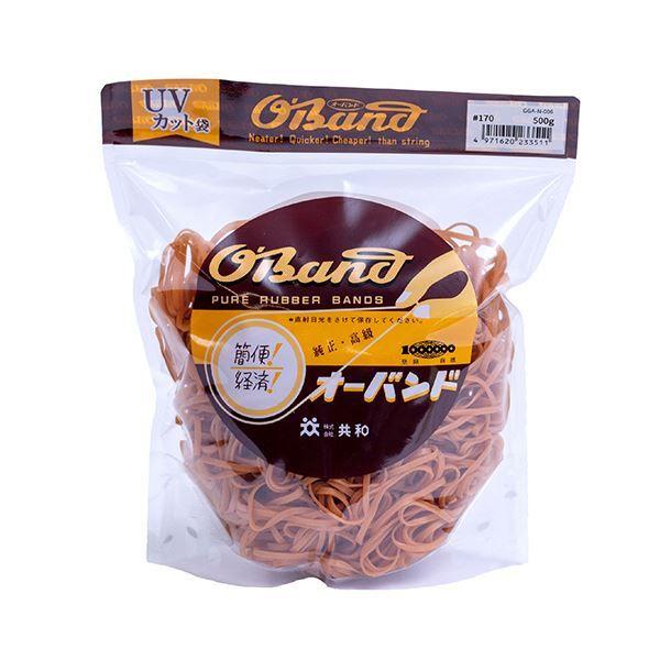 （まとめ） 共和 オーバンド#170 内径38mm 500g入 透明袋 GGA-N-006 1袋 〔×3セット〕 【北海道・沖縄・離島配送不可】の通販は