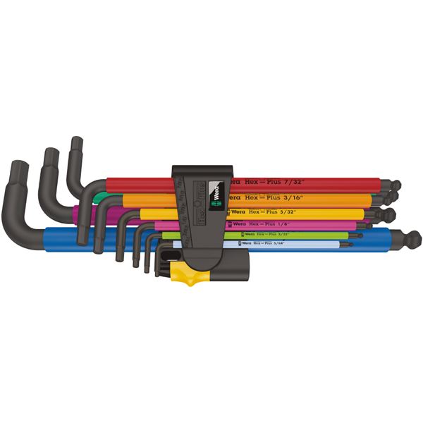 WERA ヴェラ ボールヘックスプラスL型 レンチ 10本組セット レーザー仕上げ 022640 工具 ツール DIY 作業工具 道具 【北海道・沖縄・離島配送不可】