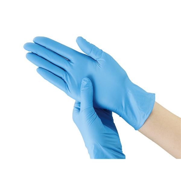 (まとめ）ATニトリルグローブ L 100枚入 〔×5セット〕 【北海道・沖縄・離島配送不可】