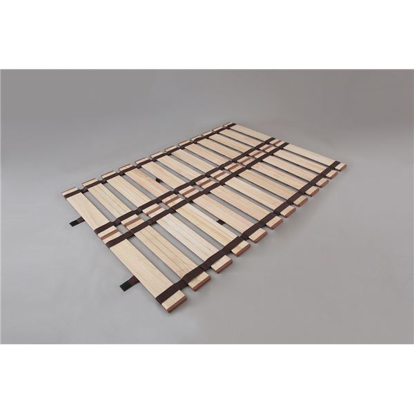 幅広 すのこベッド ロール式 ダブル 約幅140×奥行200×高さ1.8cm(70cm幅2枚組) 薄型 軽量 完成品 〔布団別売り〕 【北海道・沖縄・離島配送不可】_3