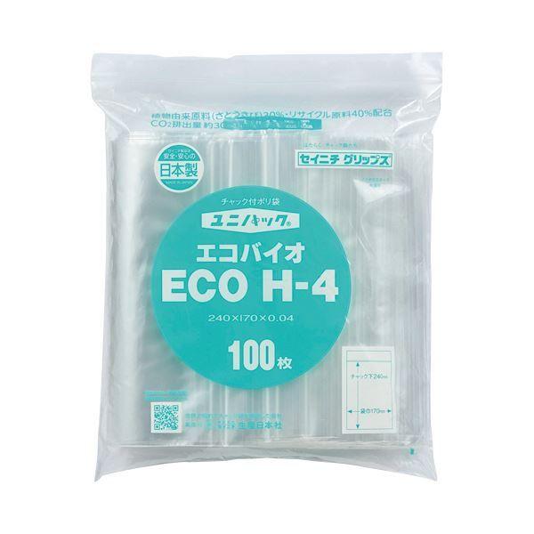 (まとめ) セイニチ チャック付袋 ユニパックカラー 半透明 ヨコ240×タテ340×厚み0.04mm 赤 J-4アカ 1パック(100枚) 〔×3セット〕 A-4 ユニパック(チャック付ポリ袋) カラー半透明 セイニチ(生産日本社