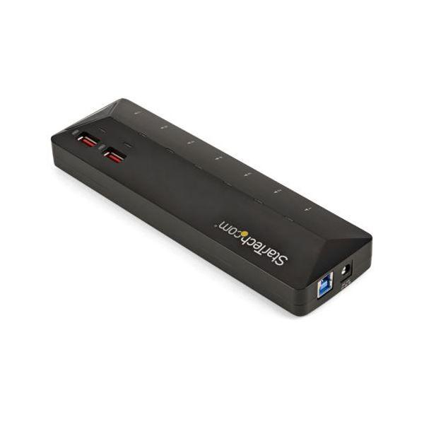 StarTech.com 7ポート USB3.0ハブ 急速充電専用ポート搭載 ブラック ST93007U2C 1個 【北海道・沖縄・離島配送不可】_1