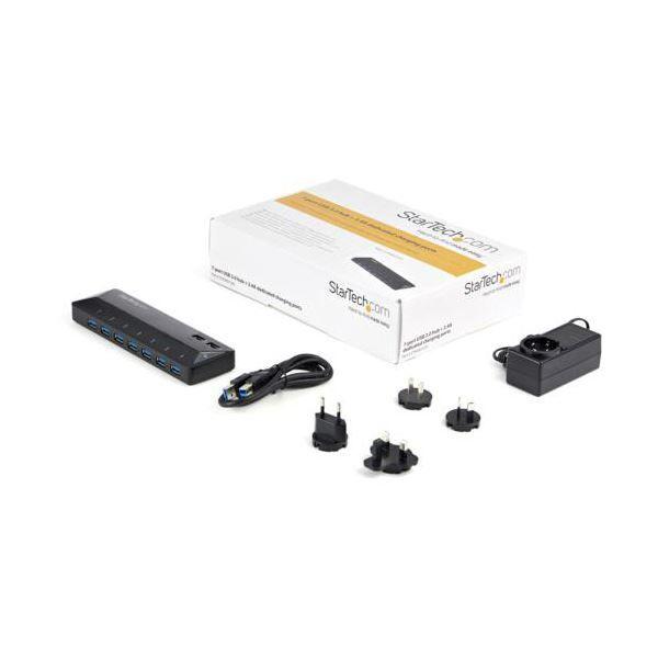 StarTech.com 7ポート USB3.0ハブ 急速充電専用ポート搭載 ブラック ST93007U2C 1個 【北海道・沖縄・離島配送不可】_4