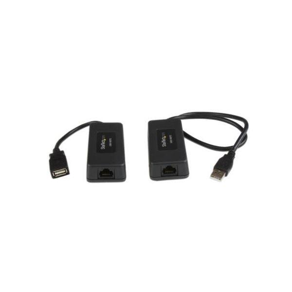 StarTech.com Cat6対応 1ポートUSB2.0エクステンダー延長器 最大40m延長 ブラック USB110EXT21個 【北海道・沖縄・離島配送不可】