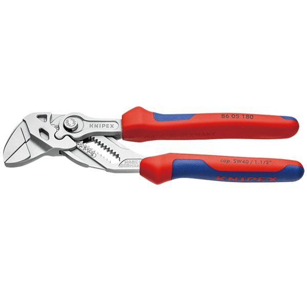 KNIPEX クニペックス プライヤーレンチ コンフォート サイズ55×20×180mm パック入 8605-180SB 工具 ツール DIY 作業工具 【北海道・沖縄・離島配送不可】