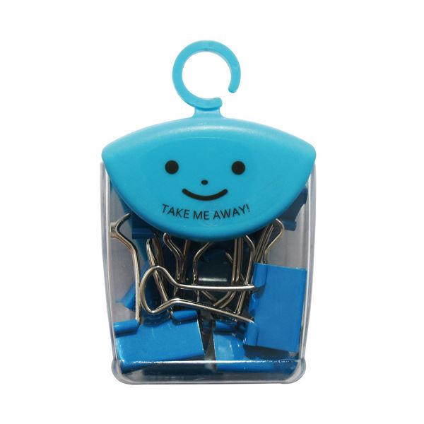 （まとめ）ミツヤ ツレテッテ ダブルクリップ口幅19mm パステルブルー TM-71-PB 1セット(40個：8個×5ケース)〔×5セット〕の通販は 6,907円