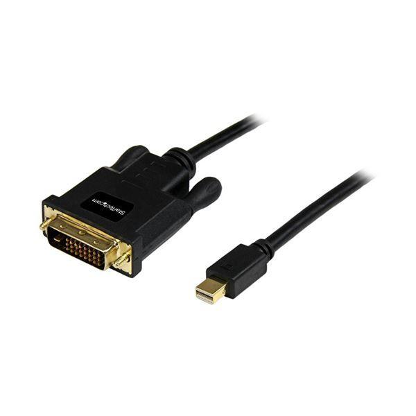 StarTech.com Mini DisplayPort-DVI変換アダプタケーブル ブラック 3m オス／オス1920×1200対応 MDP2DVIMM10B 1本 【北海道・沖縄・離島配送不可】