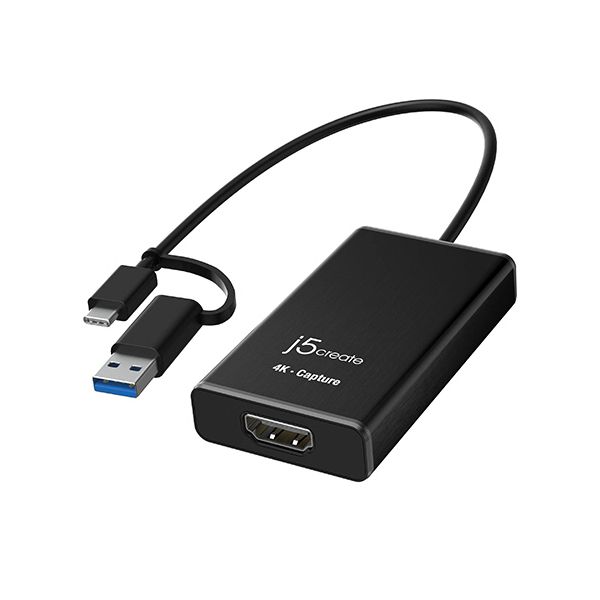 j5 Create USB 4K HDMIキャプチャーアダプタ ブラック JVA11 1台 【北海道・沖縄・離島配送不可】_1