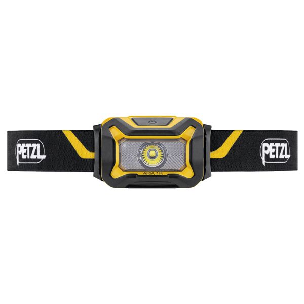 PETZL ぺツル アリア1R ヘッドライト ブラック／イエロー 450ルーメン E069CA00 【北海道・沖縄・離島配送不可】
