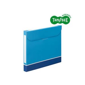 （まとめ）TANOSEE ファイルボックス A4 背幅32mm 青 50冊 【北海道・沖縄・離島配送不可】