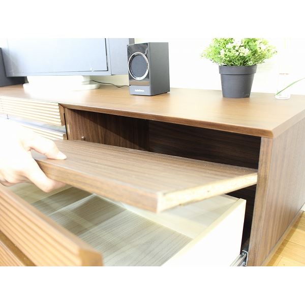 TVボード（ウォルナット） 幅約180cm [完成品］ 【北海道・沖縄・離島配送不可】_3
