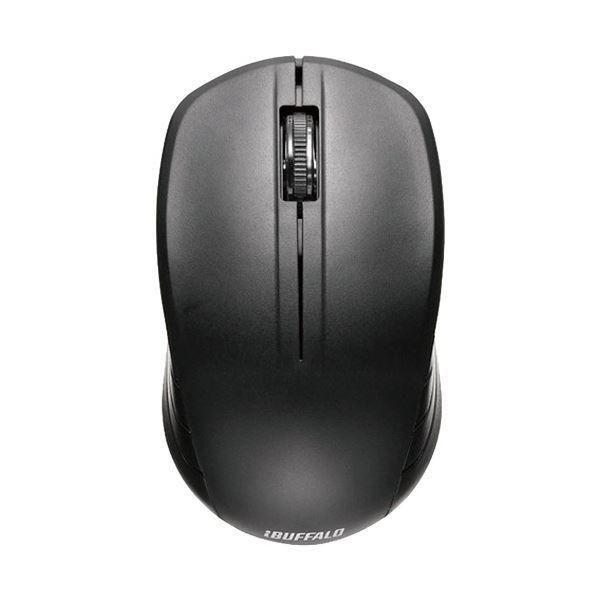 （まとめ） バッファロー無線（2.4GHz）IR LEDマウス 3ボタン 簡易パッケージ ブラック BSMRW21BKZ 1個 〔×3セット〕 【北海道・沖縄・離島配送不可】 7,447円