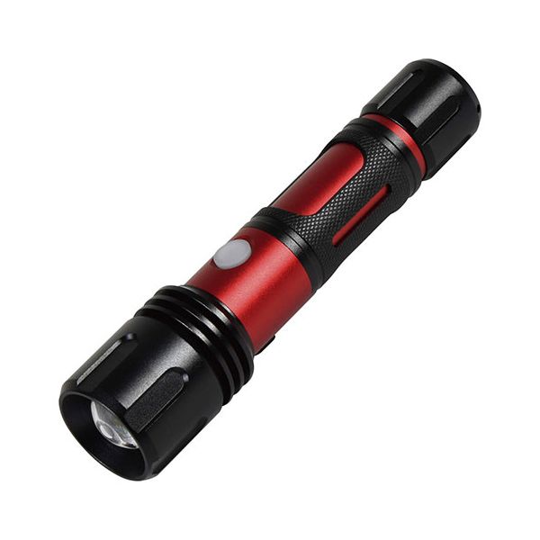 日動工業 充電式フォーカスLEDライト アンタレス ブラック×レッド NICHIDO-SL-6F-CH 【北海道・沖縄・離島配送不可】