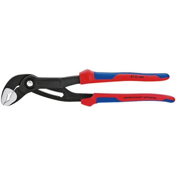KNIPEX クニペックス コブラ ウォーターポンププライヤー コンフォート サイズ84×19×300mm パック入 8702-300SB 工具 ツール 【北海道・沖縄・離島配送不可】