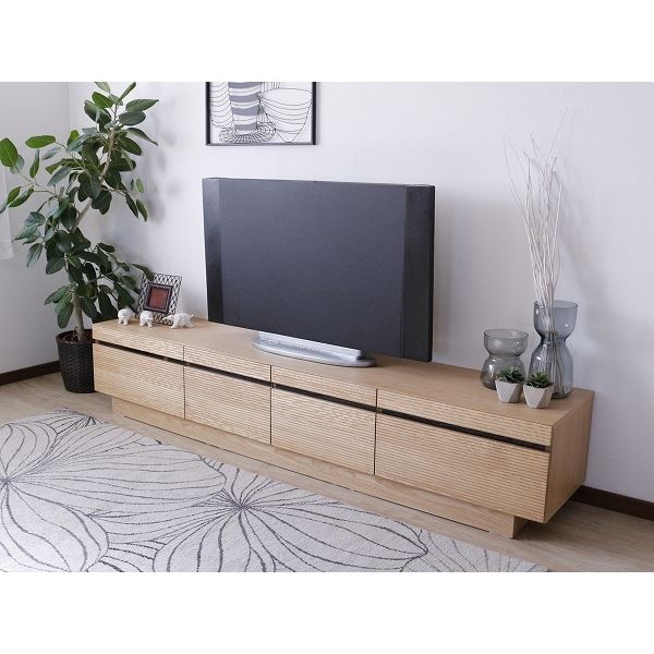TVボード（ナチュラル） 幅約210cm [完成品］ 【北海道・沖縄・離島配送不可】_2