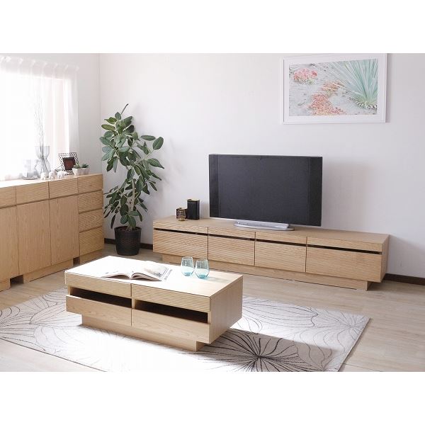 TVボード（ナチュラル） 幅約210cm [完成品］ 【北海道・沖縄・離島配送不可】_3