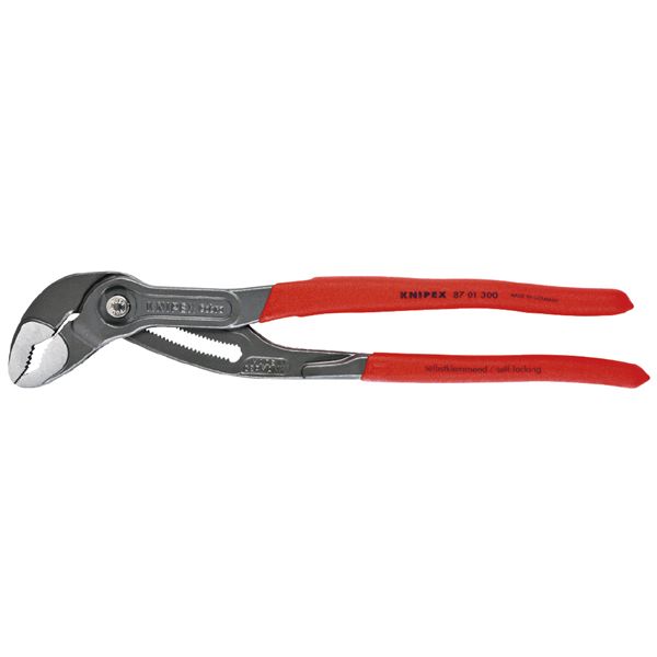 KNIPEX クニペックス コブラ ウォーターポンププライヤー 滑り止めプラスチックコーティング 全長300mm 8701-300 工具 ツール 【北海道・沖縄・離島配送不可】