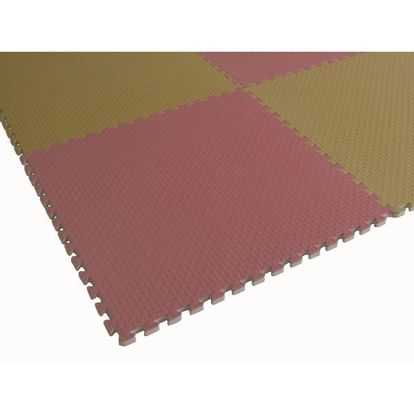 ジョイントクッション JQ-45 40枚セット 色 アイボリー サイズ 厚10mm×タテ450mm×ヨコ450mm／枚 40枚セット寸法（2250mm×3600mm） 〔洗える〕 〔日本製〕 〔防炎〕の通販は