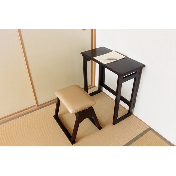 仏壇前椅子 約幅43×奥行34×高さ37.5cm スタッキング 木製 天然木 仏壇椅子 椅子 イス いす 仏具 【北海道・沖縄・離島配送不可】