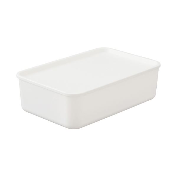 （まとめ）アイリスオーヤマ フタ付き積み重ねボックス45 ホワイト（×3セット）の通販は 4,780円