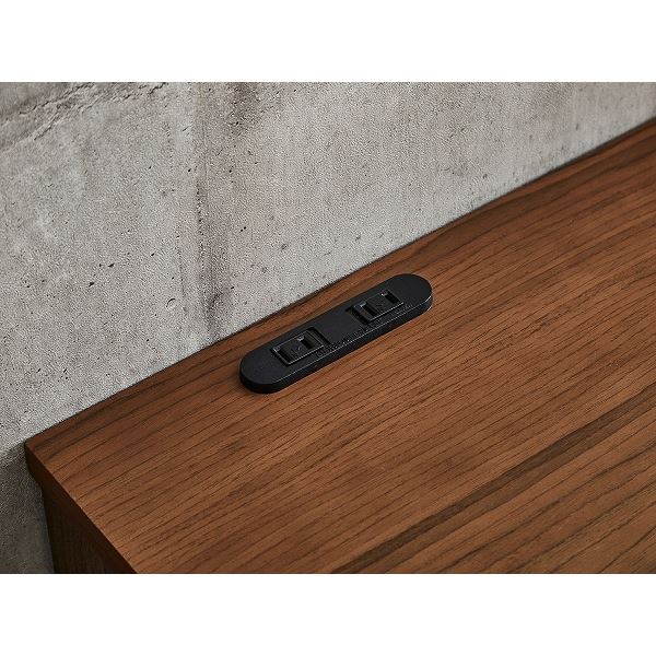 デスク（ウォルナット） 幅約105cm [完成品］ 【北海道・沖縄・離島