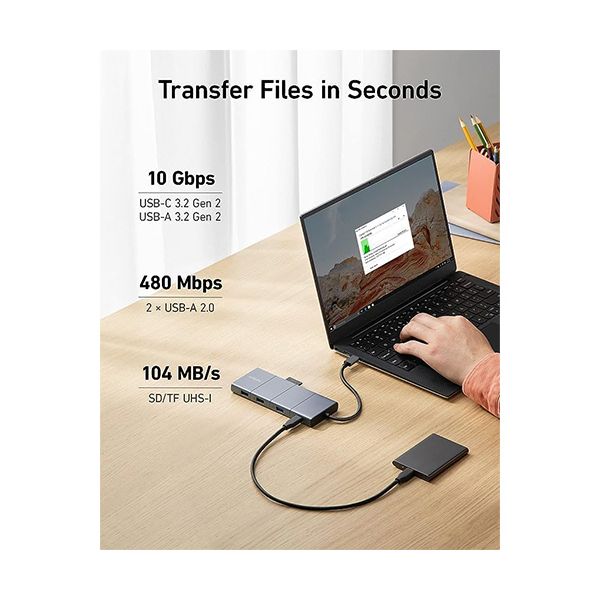アンカージャパン ANKER 565 USB-Cハブ（11-in-1 10Gbps PD100W対応） グレー A83880A1 1個 【北海道・沖縄・離島配送不可】_2