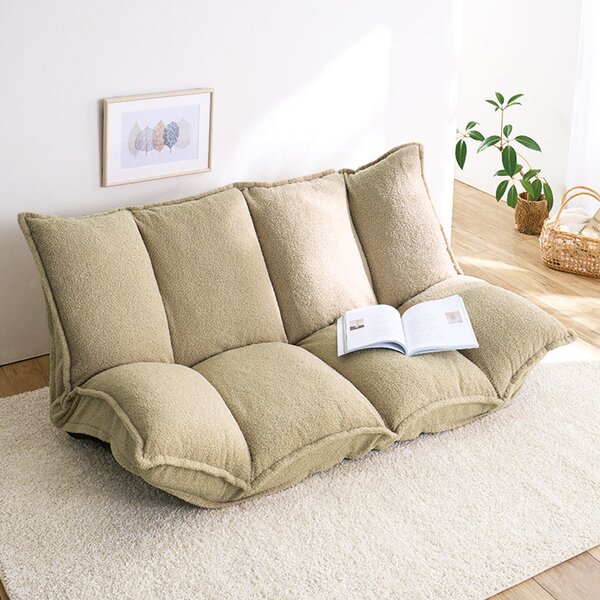 ふっくらボリュームマルチソファ モカ（ニット調） 【北海道・沖縄・離島配送不可】