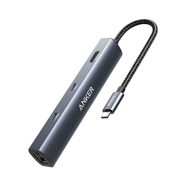 アンカージャパン ANKER PowerExpand 6-in-1 USB-C PD イーサネットハブ グレー A8365NA1 1個 【北海道・沖縄・離島配送不可】