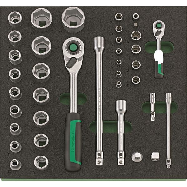 STAHLWILLE スタビレー 38点入 1/2・1/4 ソケットセット TCS TCS1 821/38 工具 ツール DIY 作業工具 【北海道・沖縄・離島配送不可】