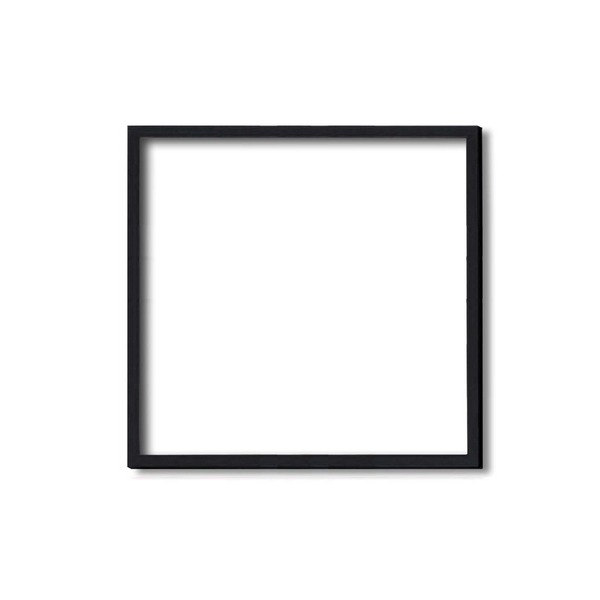 〔角額〕木製正方額・壁掛けひも 5767 350角（350×350mm）「ブラック」の通販は 5,869円
