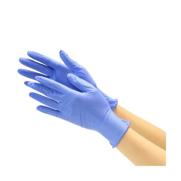 川西工業ニトリル使いきり手袋 ストロング 粉なし ブルー M 2037B-M 1セット（2000枚：100枚×20箱）の通販は