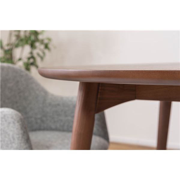円形ダイニングテーブル 約W110×D110×H72cm ブラウン 組立品 【北海道・沖縄・離島配送不可】_2