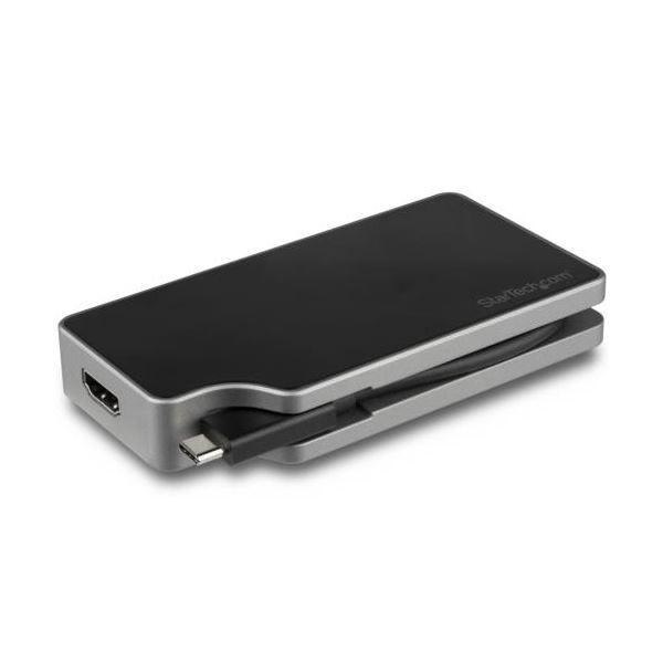 StarTech.com 5in1 USB Type-C接続マルチディスプレイアダプタ ブラック＆スペースグレーCDPVDHMDPDP 1個 【北海道・沖縄・離島配送不可】