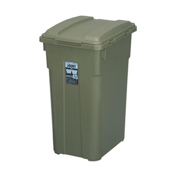 （まとめ） 新輝合成TONBO 連結カラー分別ペール 45L カーキグリーン 02068-2 1台 〔×3セット〕 【北海道・沖縄・離島配送不可】