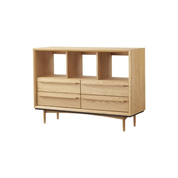 チェスト 約W100×D34×H72cm ナチュラル 組立品 【北海道・沖縄・離島配送不可】