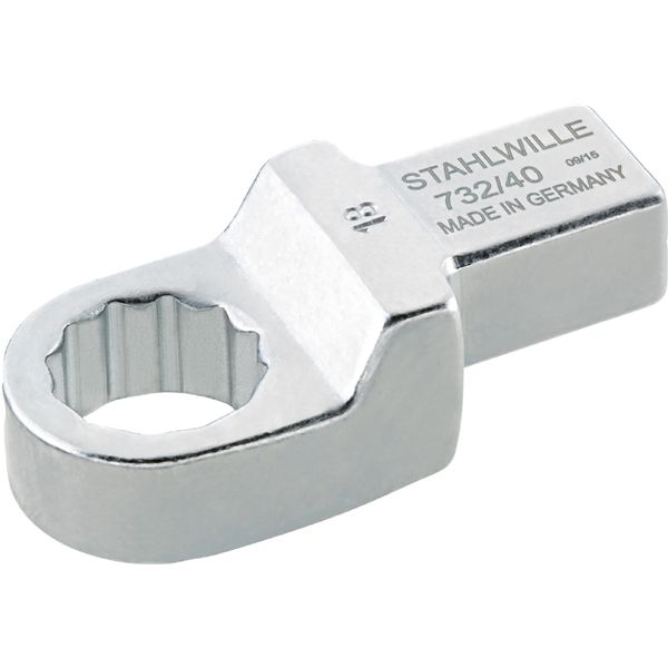 STAHLWILLE スタビレー トルクレンチ用 差替メガネヘッド 13mm ジョイントサイズ 14×18mm 面接触 732/40-13 工具 ツール DIY 【北海道・沖縄・離島配送不可】